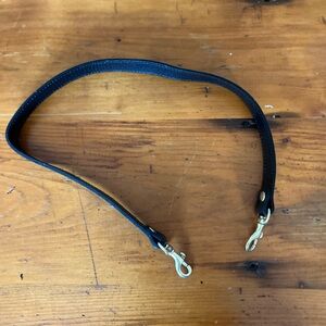 Clare V Black leather shoulder strap
